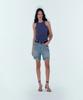 Noiseu W Transparent Sleeveless Top - Indigo