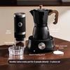 Double Valve Mocha Pot Household Small Hand Cranked Italian Coffee Machine Outdoor Electric Stove Coffee Pot Set
