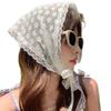 Lace Accented Waist Wrap Including Adjustable Mesh Skirt Layer And Fashionable Scarf Tie