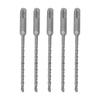 5pcs 2 Flute Impact Drill Bit Self Centering Carbide Tip Drill Bit  For Concrete