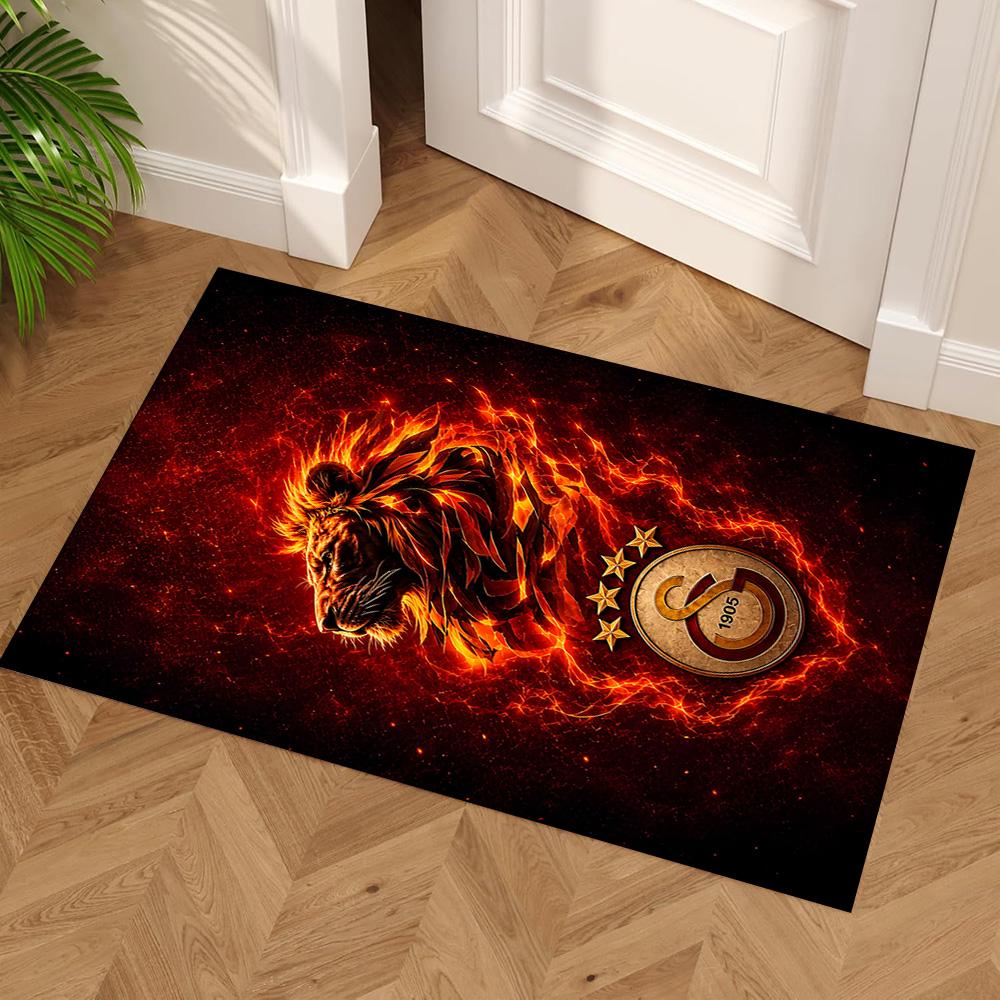 Lion Emblem Area Rug Perfect for Kitchen Playrooms Outdoor Study room Anti-slip Rug Decorate Offices Luxury Gift for Birthday, Christmas, Wedding