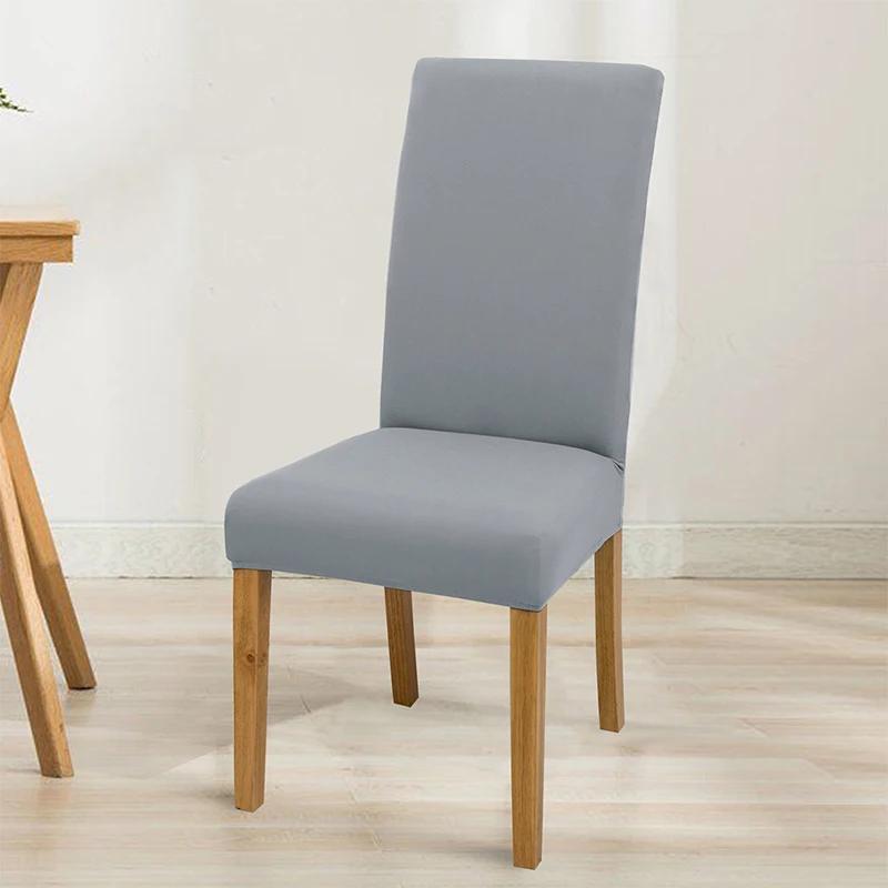 

6 чехлов для семейных стульев, белый спандекс, чехол для спинки стула для свадьбы, банкета, обеда, вечеринки, офисного стула, чехол 6PC