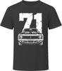 71 Demon 340 Collector Vintage Car Drawing Portrait T-Shirt