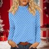Women's Daily Casual Long Sleeve Mid Collar Top