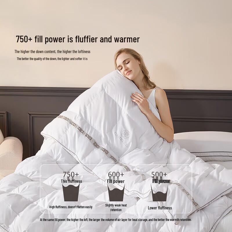 MERCURY Antibacterial White Goose Down Winter Quilt