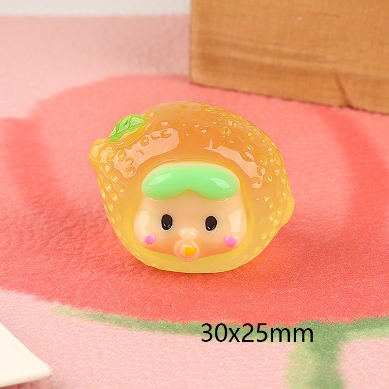 

Cartoon Luminous Fruit Doll Mini Figurine Micro Landscape Decoration Miniatures Figurines Cute Home Decoration Accessories Gifts