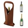 Elegant Wine Bottle Tote PU Leather Wine Bottle Carrier Portable Red Wine Bag  Holiday