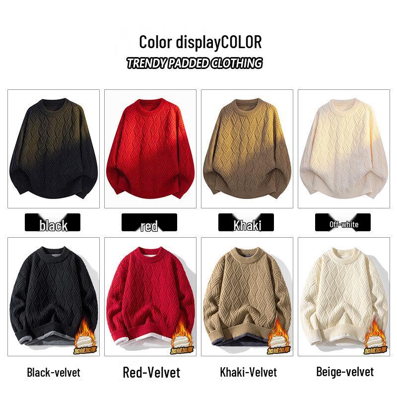 Jeanswest Men's Casual Crew Neck Pullover Sweater