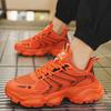Men's Shoes Fashion Korean Mesh Thick Bottom Shoes Outdoor Anti-slip Lightweight Comfortable Shock-absorbing Sneakers Casual Breathable Running Shoes
