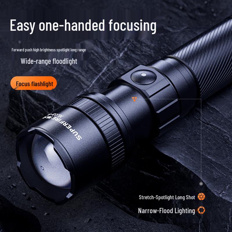 Shenhuo Waterproof LED Zoom Flashlight