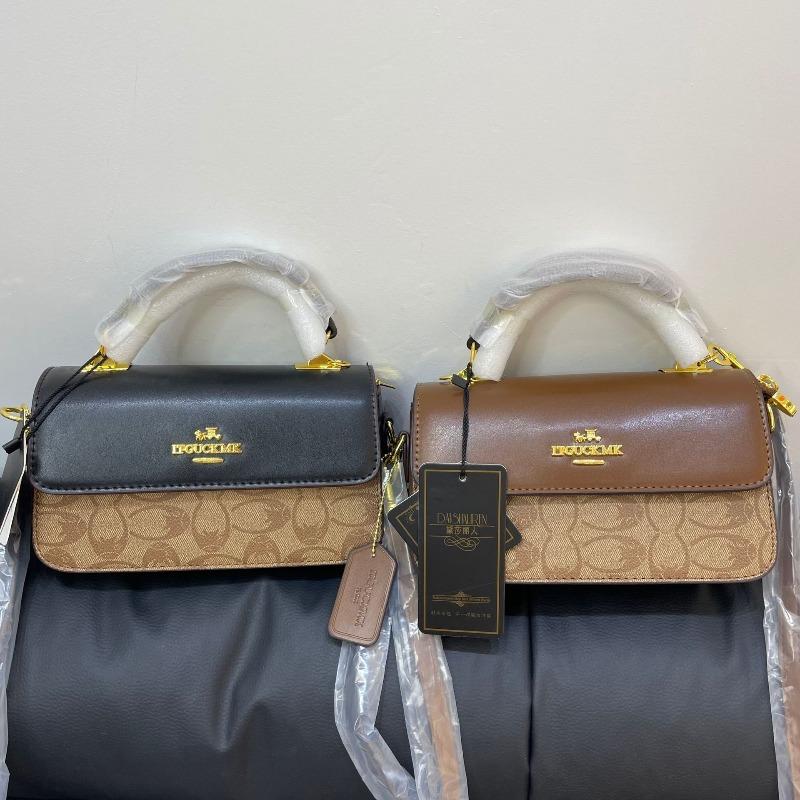 Premium taşınabilir küçük kare çanta sonbahar yeni retro baskılı el çantası çok yönlü moda omuz postacı çantası