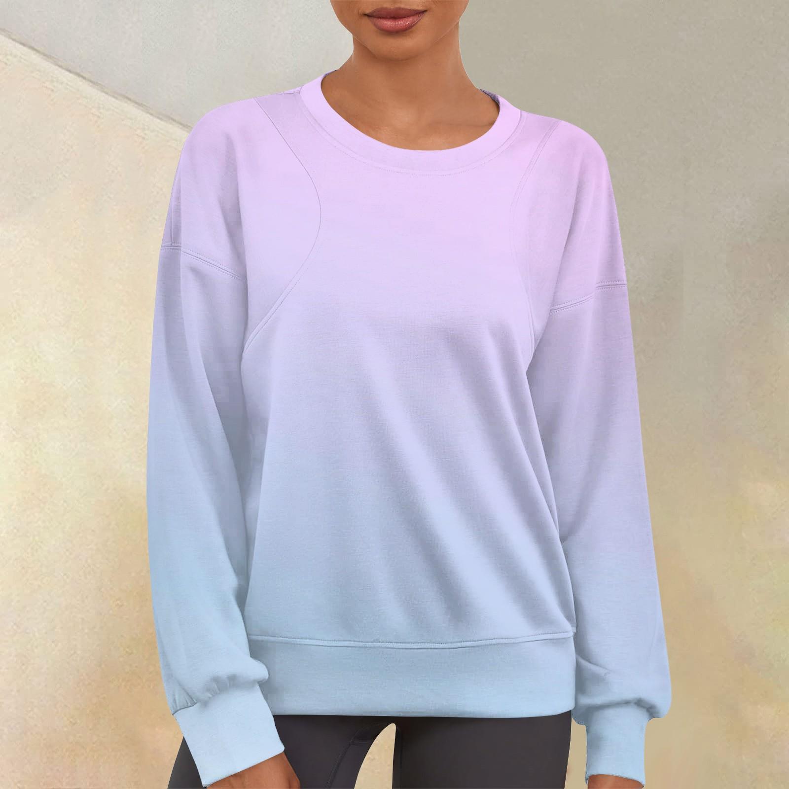 

Женский повседневный модный принт с круглым вырезом и длинным рукавом, свитер-топ M