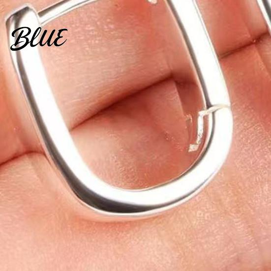 U-shaped Earrings 1 Pair Women Earrings Hypoallergenic U-Shaped Hoop Date