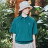 CHALLENGER Pq Fabric Sleeve Pocket Women'S Blouson Short Sleeve T-Shirt Dark Green