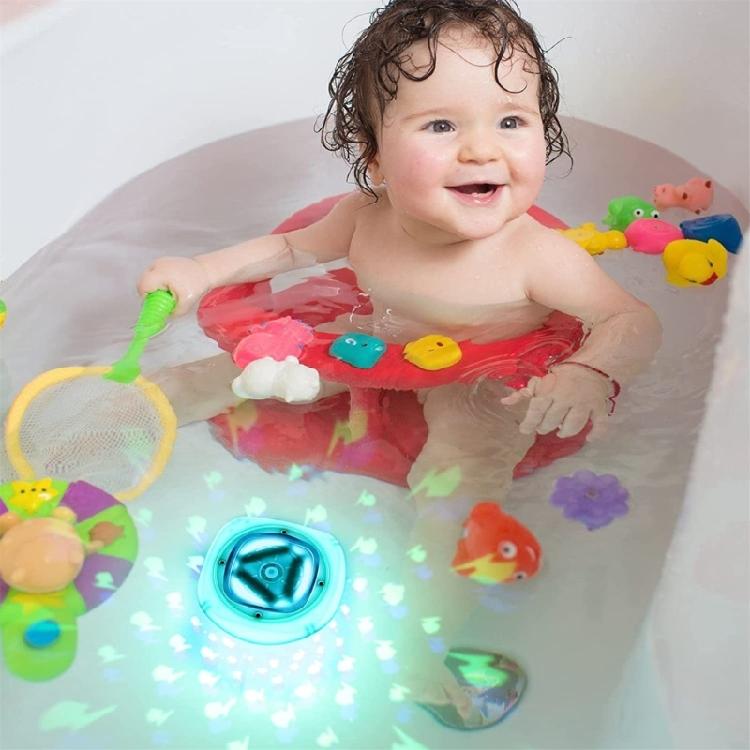 Multicolor LED Floating Light Automatic Color-Changing Water Float Light for Bathtub Spa Decoration Battery Operated