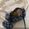 Tassels Denim Underarm Bag New Design Women's Handbag Fashion Single Shoulder Bag  Female
