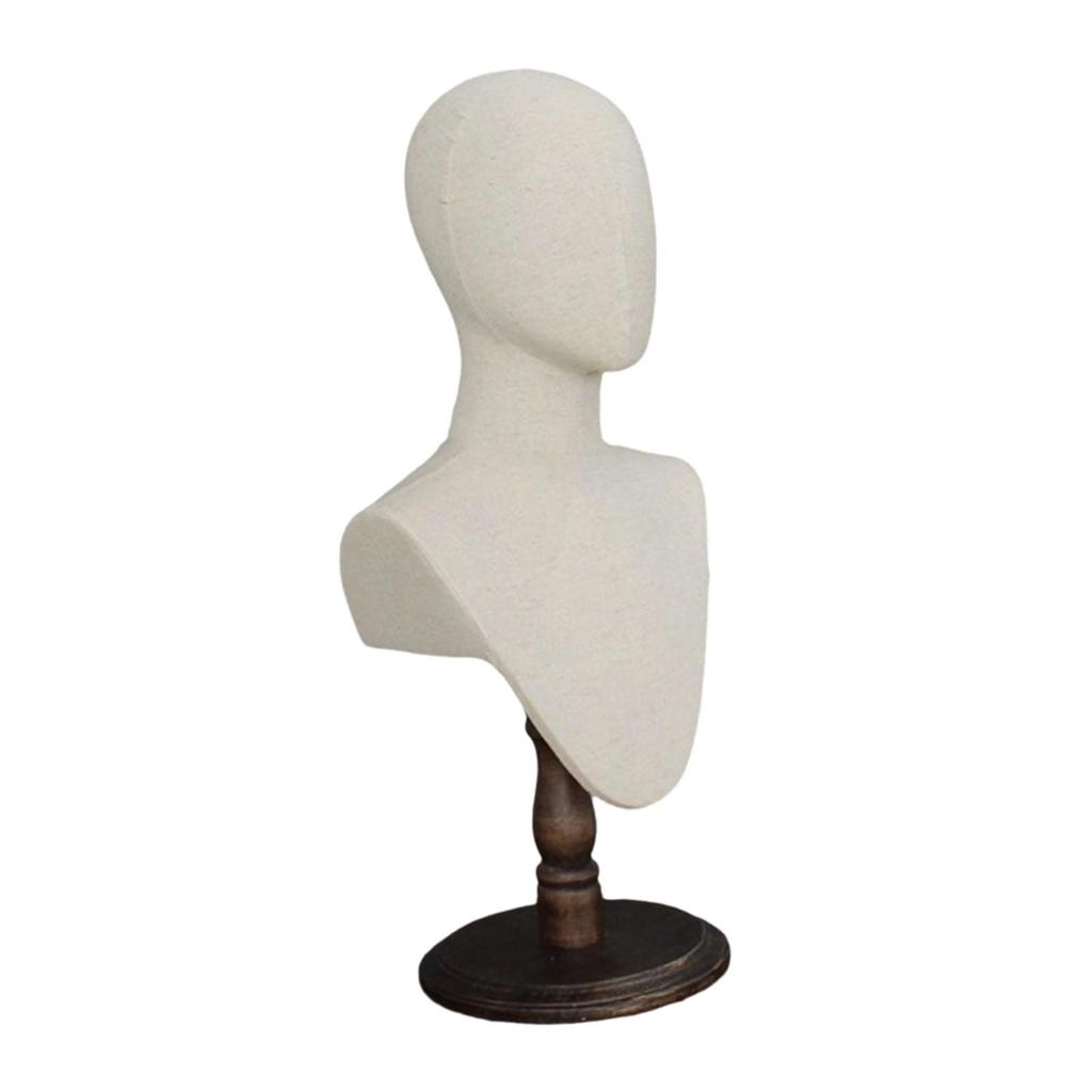 Display Model Head Mannequin Hat Stand Adjustable Height for Jewelry