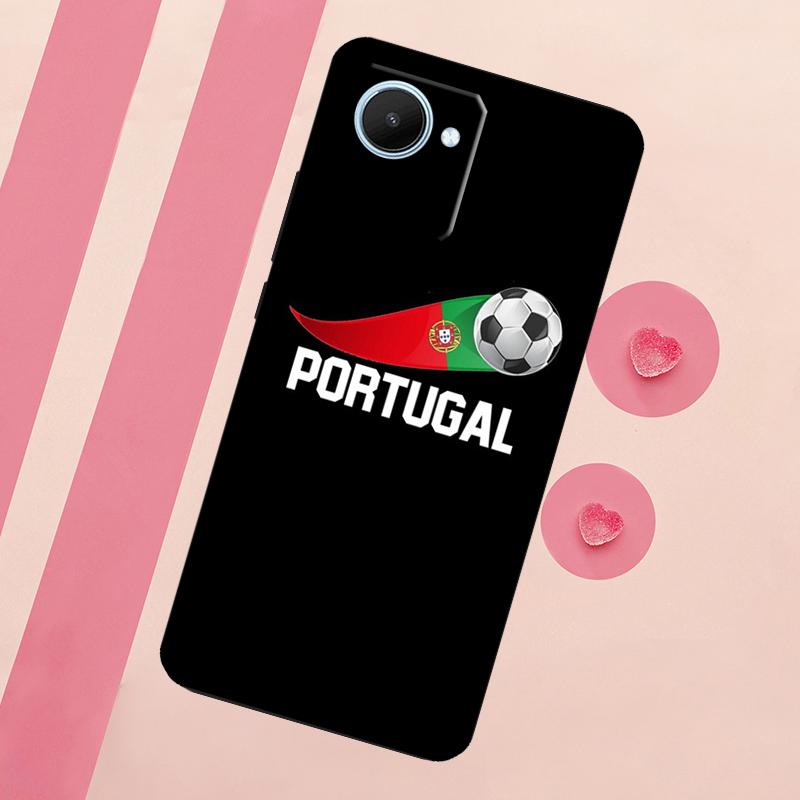 Portugal Flag For Realme C71 C55 C53 C67 C75 C61 C33 C63 C51 C65 10 11 12 13 14 15 Pro Plus GT7 Pro Case