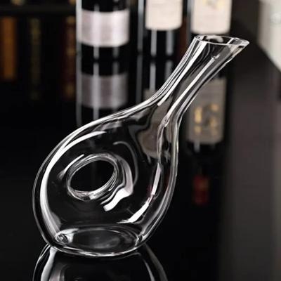 Schneckenförmige Weinkaraffe aus bleifreiem Kristallglas, dekoratives Bargeschirr und Geschirr, Kunstflakon, Belüfter, Gefäß, Ornamentzubehör