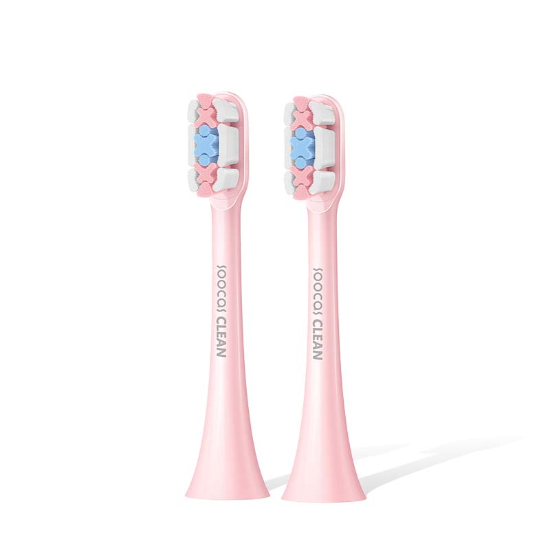 Original SOOCAS Sonic Electric Toothbrush Heads Replacement SOOCAS X1 X3 X3U X5 teeth brush replacement heads розовый