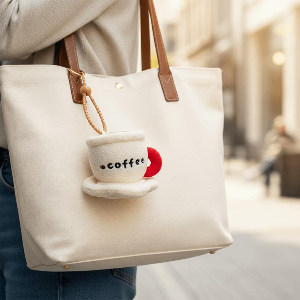 Afternoon Tea Series Coffee Cup Plush Pendant Plush Doll Hanging Backpack Hanging