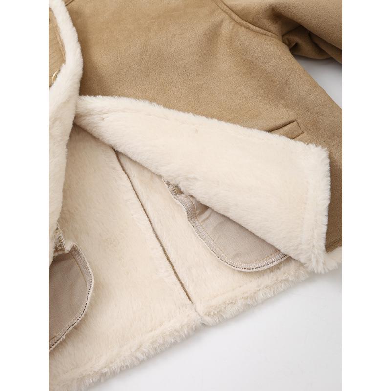 European and American Retro High Street Gold Button Double-Sided Cotton Jacket