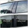 8pcs Black Pillar Posts Fit For Toyota Prius 2010 2011 2012 2013 2014 2015 Door Window Molding Cover Trims Decoration Sticker