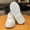 Leather Little White Shoes Women's Spring 2025 Women's Shoes New White Board Shoes Platform Height Increase Small Casual Shoes