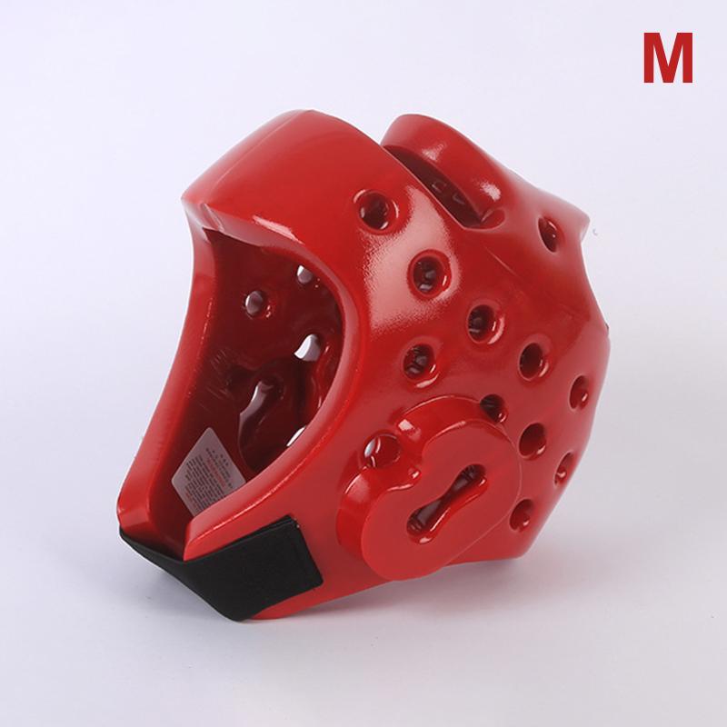 Head Protection Taekwondo Helmet Gear Portable S/M/L Kickboxing Helmet Pu Material One-Time Molding Muay Thai Helmet Fitness