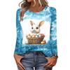 Long Sleeve Shirts For Women Cute Print Graphic Tees Blouses Casual Plus Size Basic Tops Pullover
