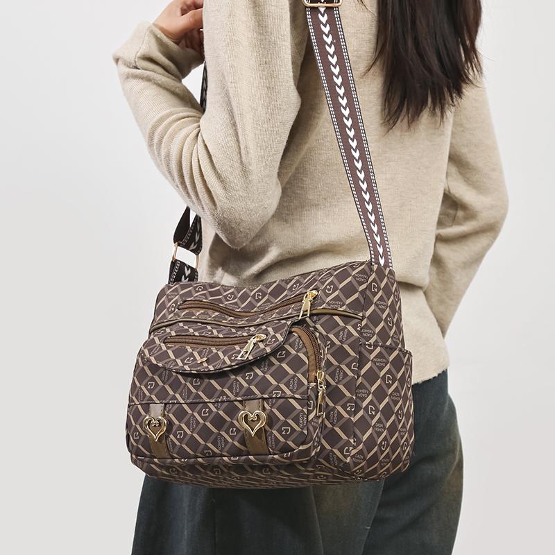 Damen-Umhängetasche mit mehreren Taschen, Muttertasche, große Kapazität, Reise-Umhängetasche