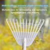12/21 Tines Leaf Rake Tempered Plastic Rake Head Collecting Leaves Debris Garden Tool Lightweight Yard Grass Clean Tool for Gardening Camping