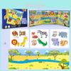 Magnetic Wooden Puzzle Book For Children With Transport Themes For Toddler Learning And Play