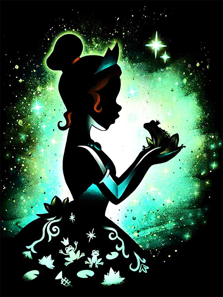 Disney 5D Diamantmalerei Disney Charakter Neon Silhouette Stil Dekoration DIY Voll Diamant Mosaik Einlege Kreuzstich Set Geschenk