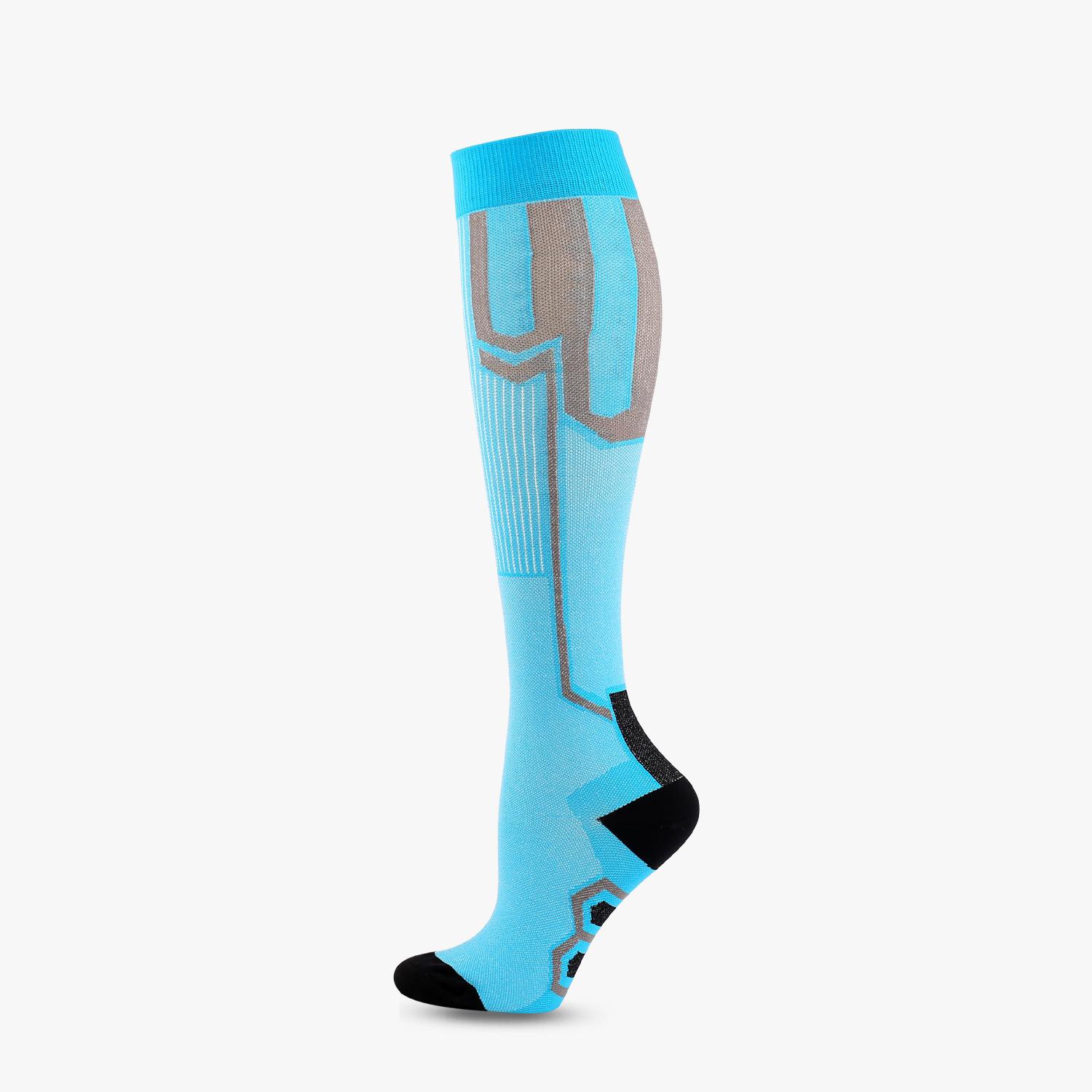 Summer Marathon Running Sports Socks Tall Tube Long Tube Calf Compression Football Socks Foreign Trade Socks Men And Women S/M 34-39