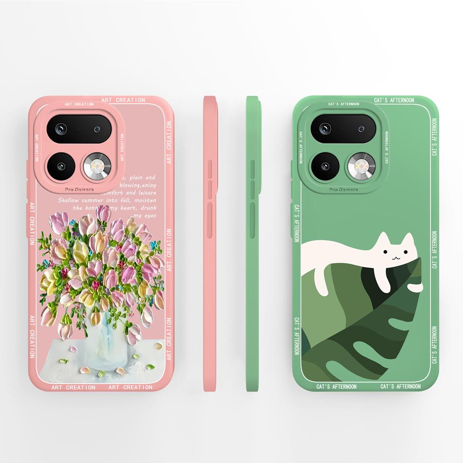 For Realme 16 Pro Plus Case Cute Panda Liquid Silicone Phone Back Cover For Realme16 Pro+ Couple Funda For Realme 16Pro Fundas