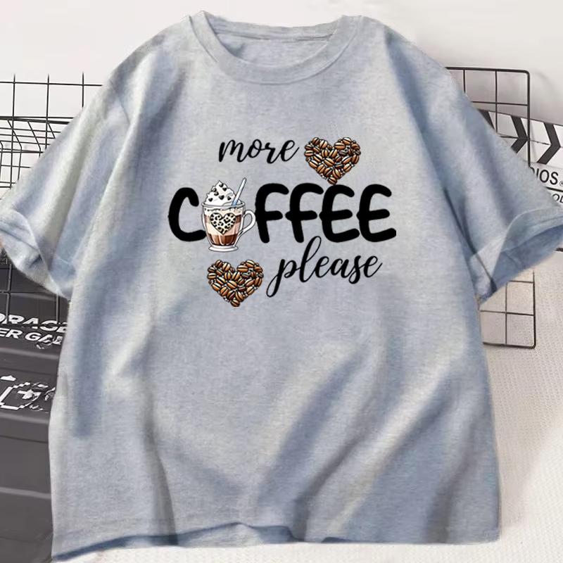 Unisexs Unisexs Books And Coffee Tshirt Retro Casual Short Sleeve Tee Book Coffee Lover Gift Short Sleeve Top For Daily Wear