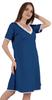 Inkmeso Solid Nightgown Dress For Women Nightwear Lace Short Sleeve Loungewear