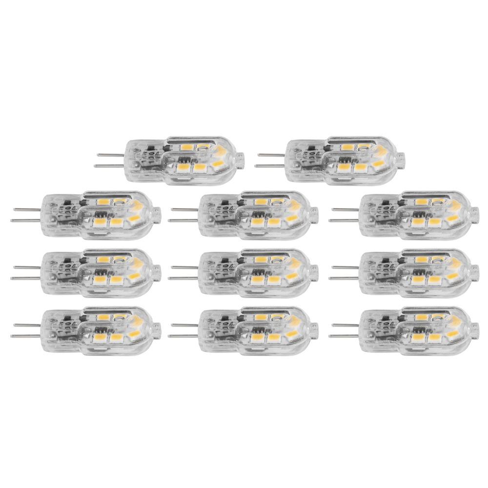 10PCS 1.2W Bi Pin Bulbs 12V LED Light Bulb Easy G4 LED Bulbs  Ceiling Lamps