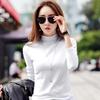 New Autumn And Winter Bottoming Women's Large Size Half Turtleneck Bottoming Shirt Cotton Thickened Korean Style Long-sleeved Women's T-shirt