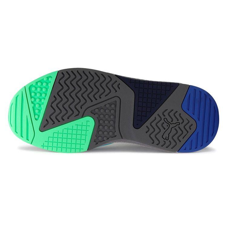 Puma X-Ray Fabric Mesh Synthetic Leather Two-Layer Cowhide Comfortable Versatile Low-Top Lifestyle Casual Shoes Unisex Sneakers Blue Green 372602-30