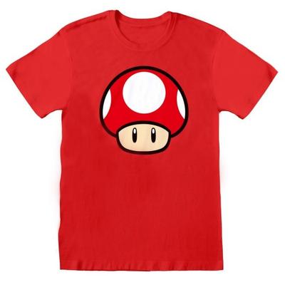 Super Mario Unisex Adult Power Up Mushroom T-Shirt