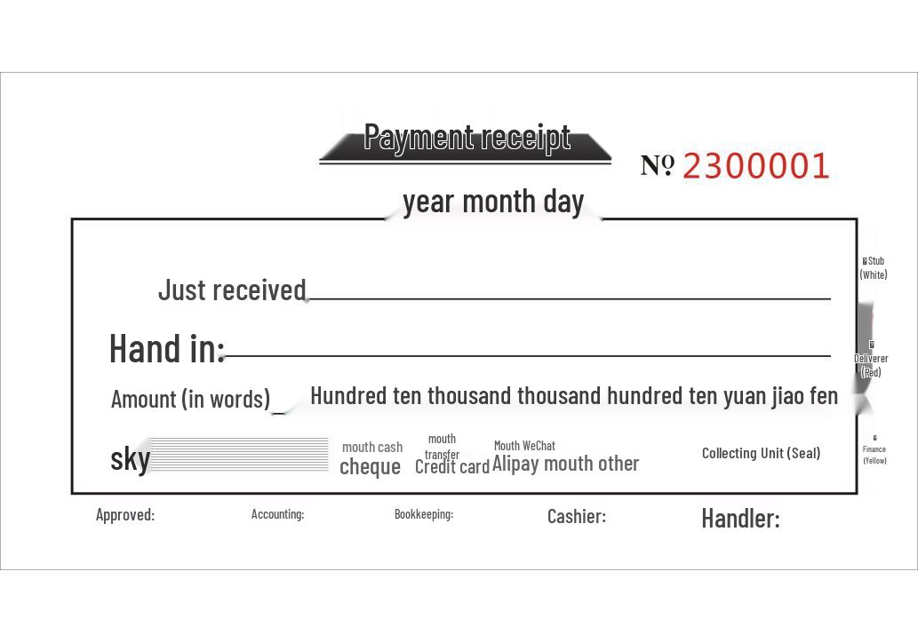 Custom NCR Carbonless Receipt Book With Two or Three Parts