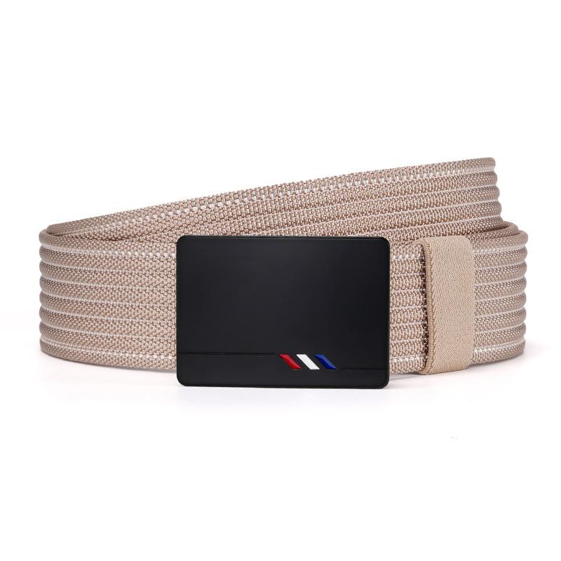 Men's Belt Automatic Buckle Nylon Tactical Braid Belt Middle aged and Young People Outdoor Korean Style Trendy Trouser Belt Belt