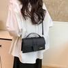 Simple Solid Color Handbag Texture Commuting Light Luxury Shoulder Women's Bag Fashion Temperament Versatile Messenger Small Square Bag