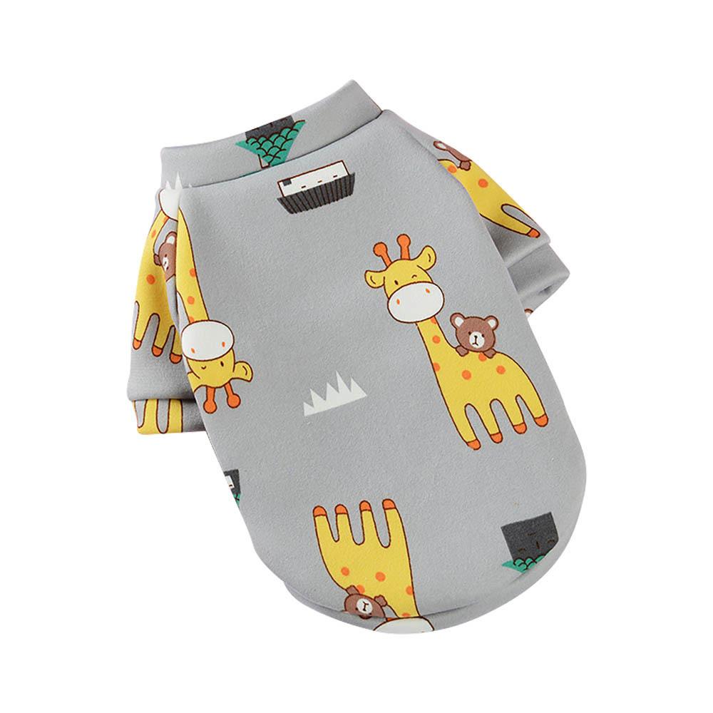 

Милые толстовки для маленьких собак, футболка, зимняя одежда с принтом для маленьких и средних собак, кошек, щенков, мопсов, чихуахуа, шнауцеров, костюм для питомца XS-XL XS