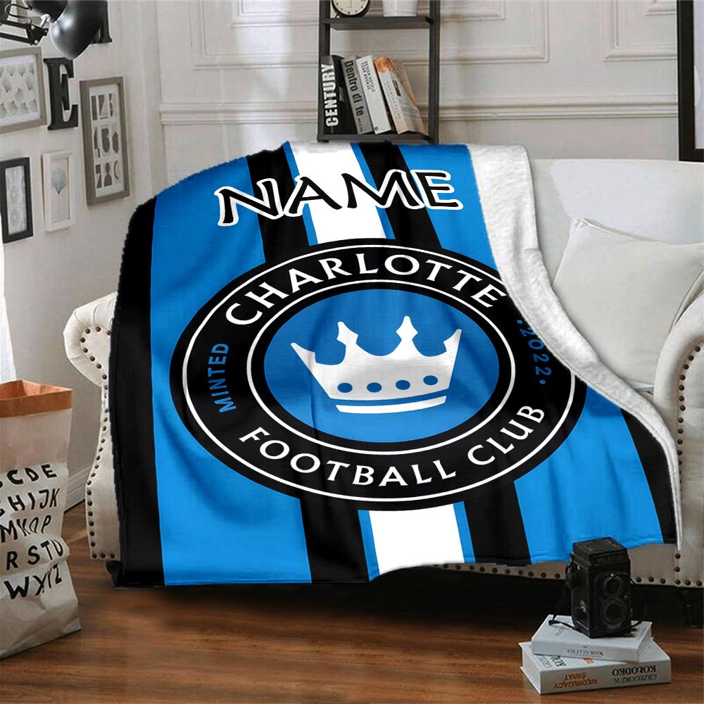 Custom Name River Plate Crest Blanket for Couch & Bed, Plush Cozy Fuzzy Blanket Super Soft & Warm Blankets for Fall and Winter. 0908284