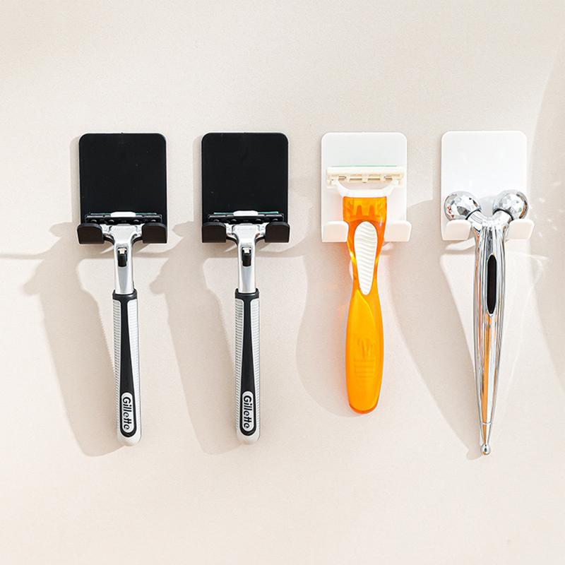 Bathroom Shelf Razors Stand Wall Shower Razors Blade Holder Man Shaver Holder For Bathroom Hook Hanger Shaving Holder