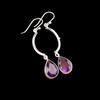 Amethyst Gemstone 925 Sterling Silver Jewelry Handmade Earrings 2.60" EE-43-9