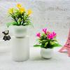Realistic Orchid Plastic Square Pot Potted Plant For Wedding And Display Hotel